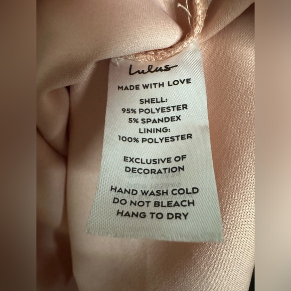 Lulus women’s medium strapless peach medium dress NWT - Picture 7 of 7